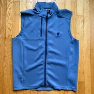 Sun Mountain Men’s Thermal Wear Full Zip Vest Large Light Blue Solid